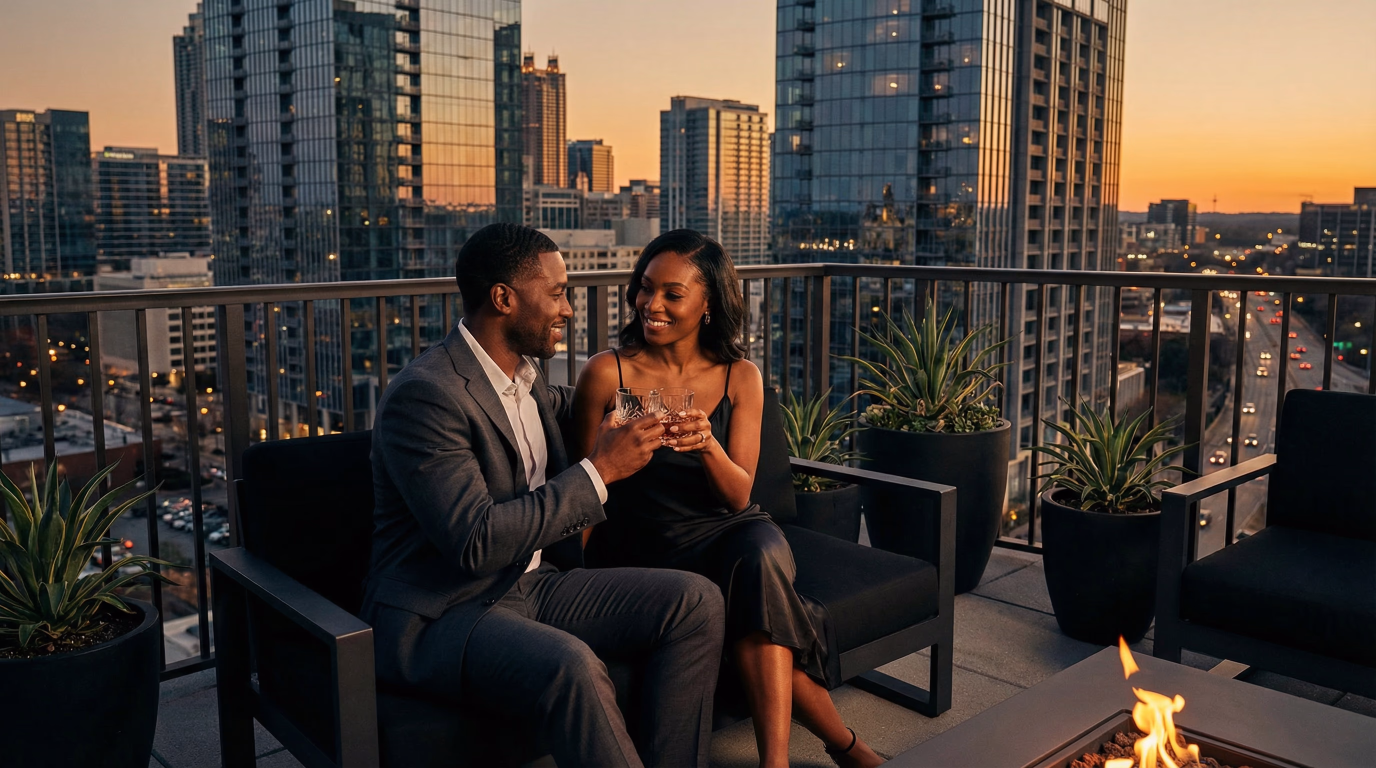 Luxury lifestyle scene